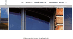 Desktop Screenshot of hansen-metallbau.com