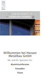 Mobile Screenshot of hansen-metallbau.com